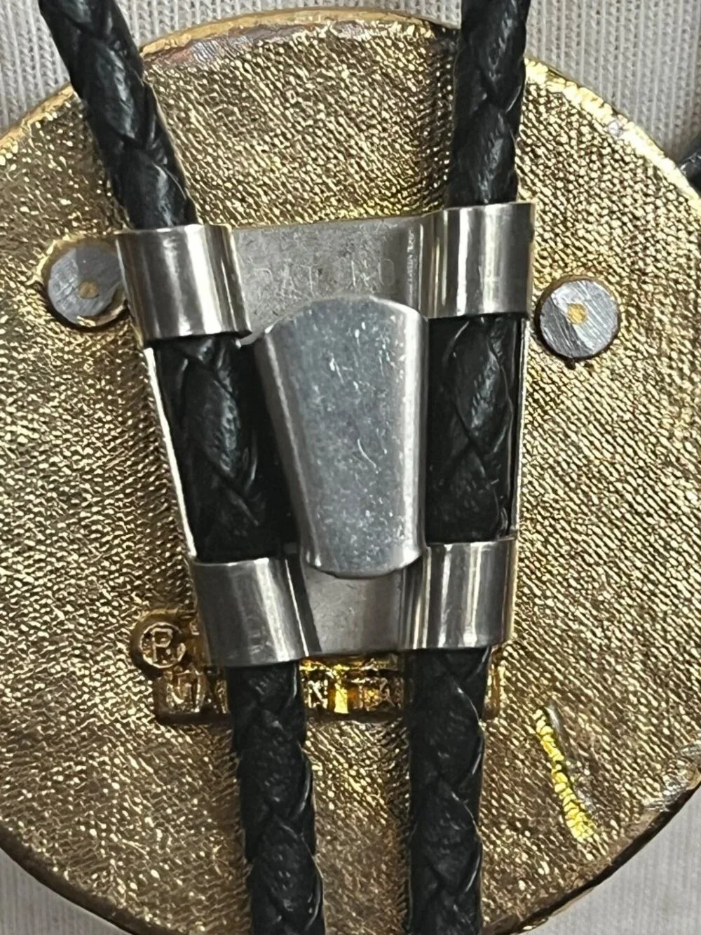 Jackson County Lions Club 50th Anniversary Bolo Tie With Braided Cord